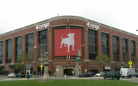 Shares of game company Zynga soared on news of its purchase by Take-Two Interactive